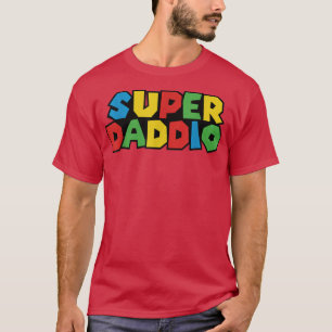 Camiseta Jogo de vídeo do Dia de os pais SuperDaddio Engraç