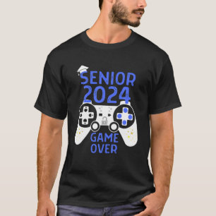 Camiseta Jogo De Vídeo Do Mais velho Da Classe 2024 Sobre O