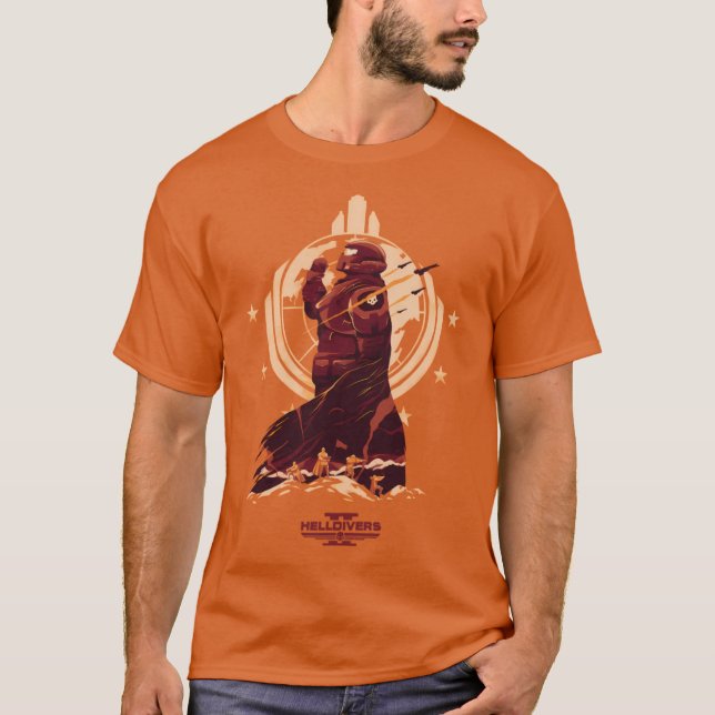 Camiseta Jogo de Vídeo Helldivers 2 (Frente)