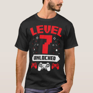 Camiseta Jogo de Vídeo Jogo Aniversário Gamer De 7 Anos 1