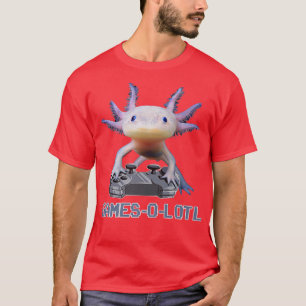 Camiseta Jogo de Vídeo Jogo de Peixes Aolotl WhiteAolotl Li