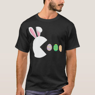 Camiseta Jogo de Vídeo Ovos Páscoas Crianças Jogadoras H