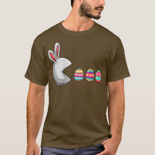 Camiseta Jogo de Vídeo Ovos Páscoas Crianças Jogadoras Home