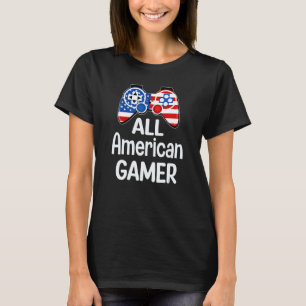 Camiseta Jogo De Vídeo Patriótico Para Todos Os Jogadores A