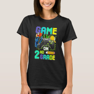 Camiseta Jogo de Vídeo - segundo Grau Primeiro Dia do Jogo