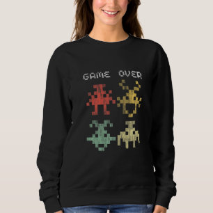 Camiseta Jogo de Vídeo Vintage Retro Arcade de 80 anos