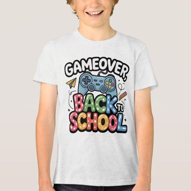 Camiseta Jogo de volta à escola - Jogo no primeiro dia (Frente)