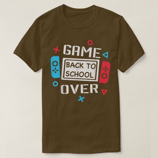 Camiseta Jogo De Volta Para A Criança Controladora De Vídeo (Frente do Design)