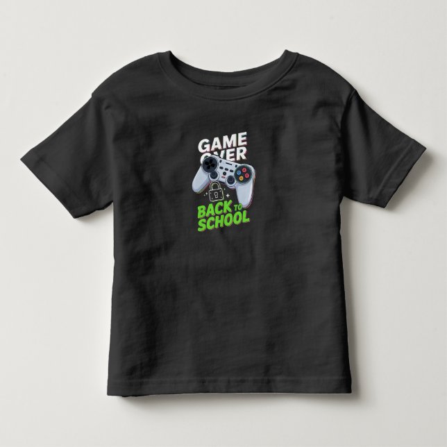 Camiseta Jogo De Volta Para A Escola Engraçado Primeiro Dia (Frente)