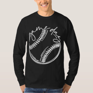 Camiseta Jogo Dia de Baseball Vida Softball com Bleball