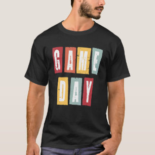 Camiseta Jogo Dia de Futebol Homens Mulheres Jogando Esport