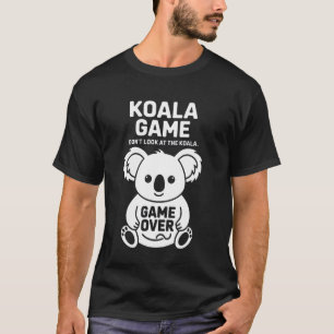 Camiseta Jogo Divertido de Coala com Frase Atraente