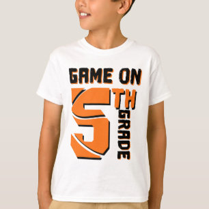 Camiseta Jogo Divertido No Desenho Da Série 5 Primeiro Dia