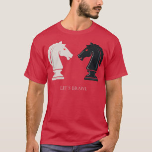 Camiseta Jogo do Chess Game Horse peça masculina mulheres 1