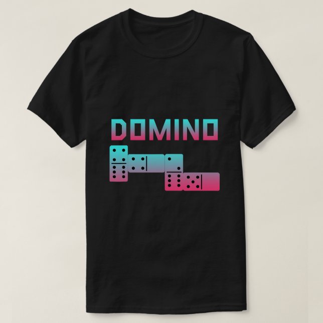 Camiseta Jogo do Conselho abstrato Domino (Frente do Design)