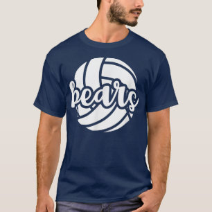 Camiseta Jogo do Espírito Escolar Mascot da Equipe de Volei