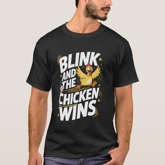 Camiseta Jogo do Frango Pisca e o Frango Vence (Frente)