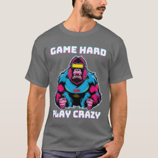 Camiseta Jogo Duro Jogue Gamer Louco