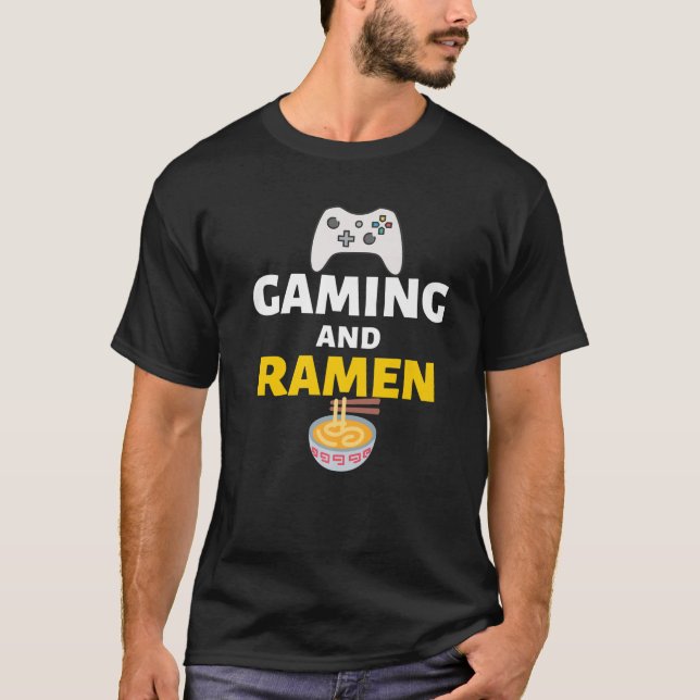Camiseta Jogo E Ramen Gamers Memória Engraçada (Frente)