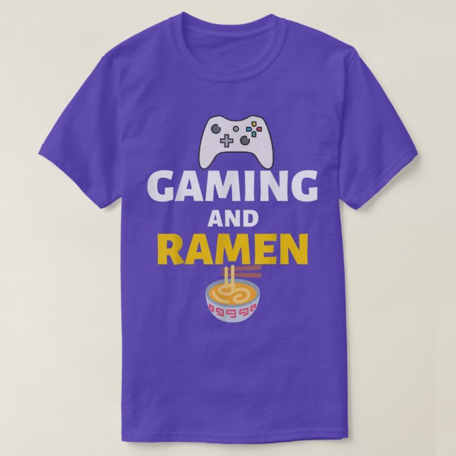 Camiseta Jogo E Ramen Gamers Memória Engraçada (Frente do Design)