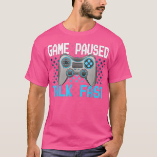 Camiseta Jogo em Pausa Fale Videos games Rápidos Repetitivo