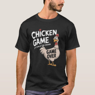 Camiseta Jogo Engraçado de Frango Não Olhe para o Frango Hu