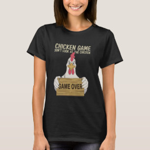 Camiseta Jogo Engraçado de Frango Não Olhe para o Frango Sa