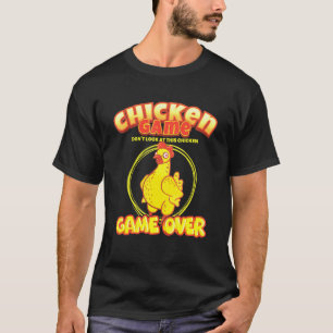 Camiseta Jogo Engraçado de Galinha Amante de Animais Fazend