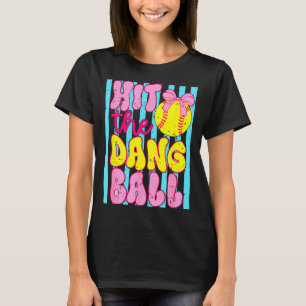 Camiseta Jogo engraçado de softball de dia de jogo da mãe t