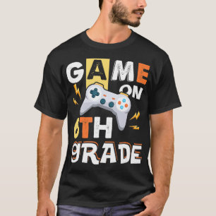 Camiseta Jogo Engraçado do 6º ano na escola de presentes do