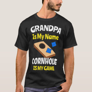 Camiseta Jogo Engraçado do Cornhole Vovô Cego Hole