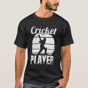 Camiseta Jogo Engraçado Do Jogador De Críquete Cavalheiro