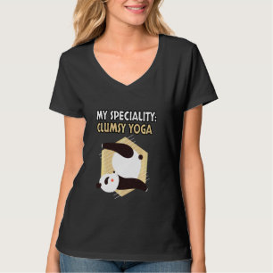 Camiseta Jogo Engraçado E Bonito, Paga De Meditação E Panda