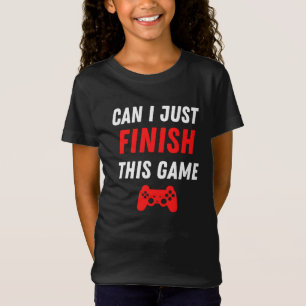 Camiseta Jogo Engraçado Posso terminar este jogo?