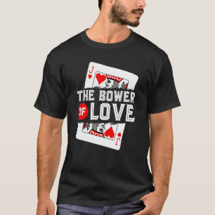 Camiseta Jogo Euchre, Chuva De Amor, Valete De Corações, Fu