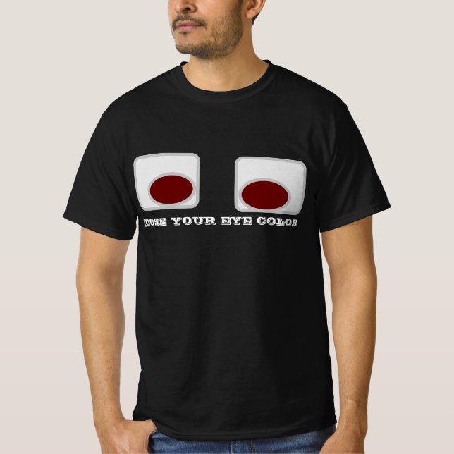 Camiseta Jogo Fantasma Olhos Tchau Homem Engraçado (Frente)
