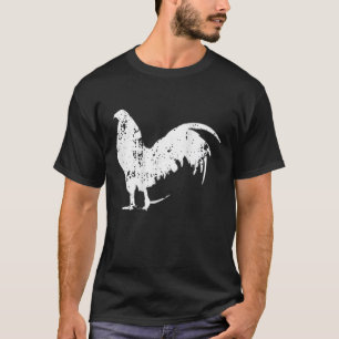 Camiseta Jogo Fowl Galegos, Galo, Rua de Silhueta de Frango