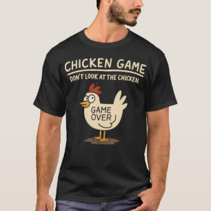Camiseta Jogo Frango Engraçado Não Olhe Para o Frango Meme