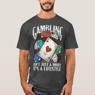 Camiseta Jogo Gambler Cita Dizendo Humor Engraçado