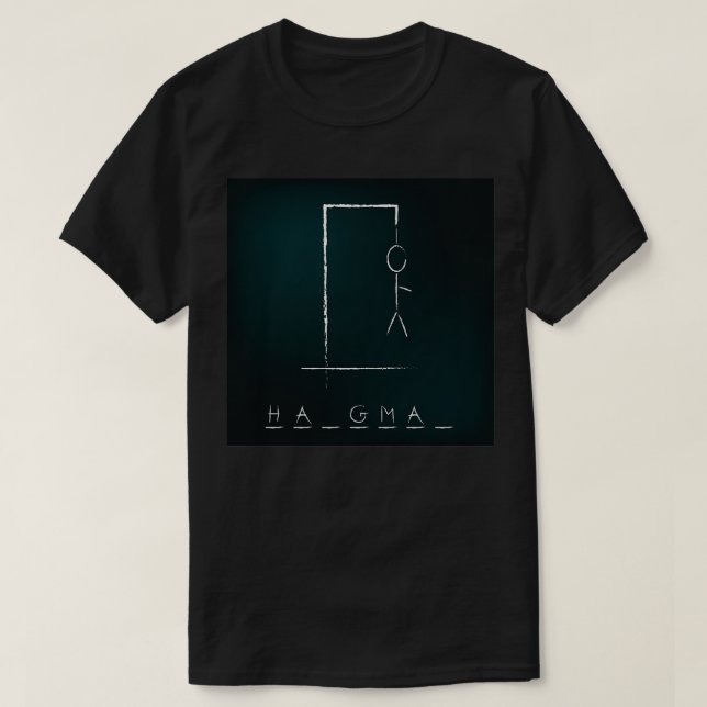 Camiseta Jogo Hangman (Frente do Design)