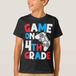 Camiseta Jogo Iniciado 4ª Série Mãe do Garoto do Aniversári