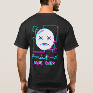 Camiseta Jogo Japonês Sobre Ha, Aestésico Vaporwave
