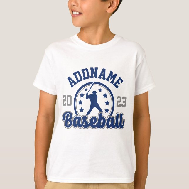 Camiseta Jogo Jogador da Equipe Baseball de NOME Personaliz (Frente)