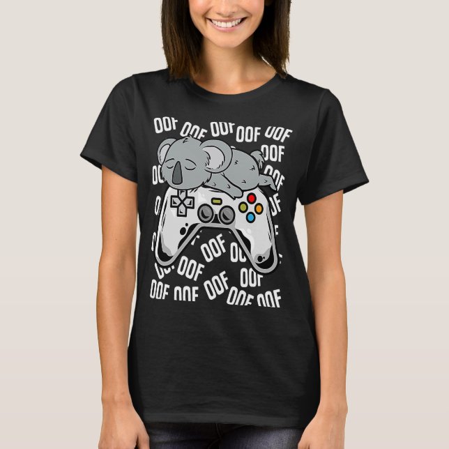 Camiseta Jogo Koala Noob Oof Kids Meninas (Frente)