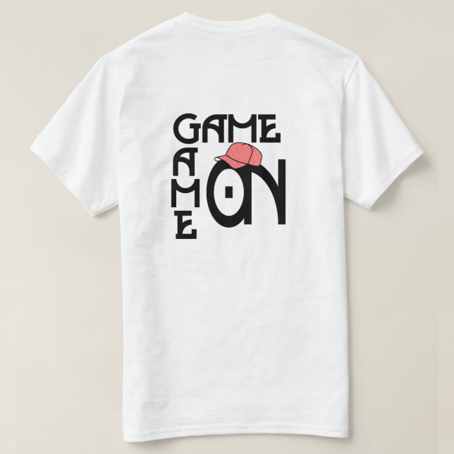 Camiseta Jogo na Design de Tipografia (Verso do Design)