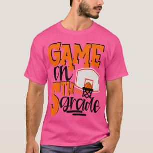 Camiseta Jogo Na Escola De Basquete De Diversão De 5
