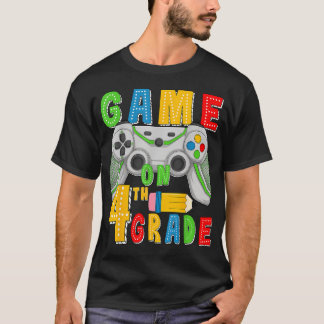 Camiseta Jogo na Quarta Série de Volta às Aulas Gamer 4ª
