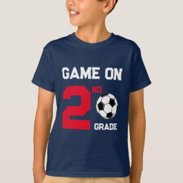 Camiseta Jogo No Futebol De Volta À Escola, Adicionar Grau