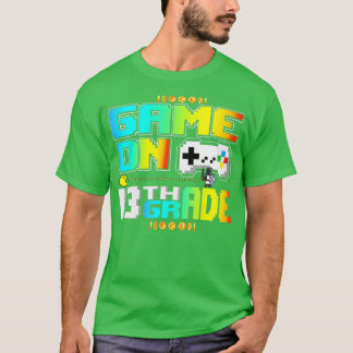 Camiseta Jogo No Grau 13 De Jogo Vídeo De Volta À Escola Bo