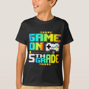 Camiseta Jogo No Jogo Da Grau 5 Gaming De Vídeo De Volta À 
